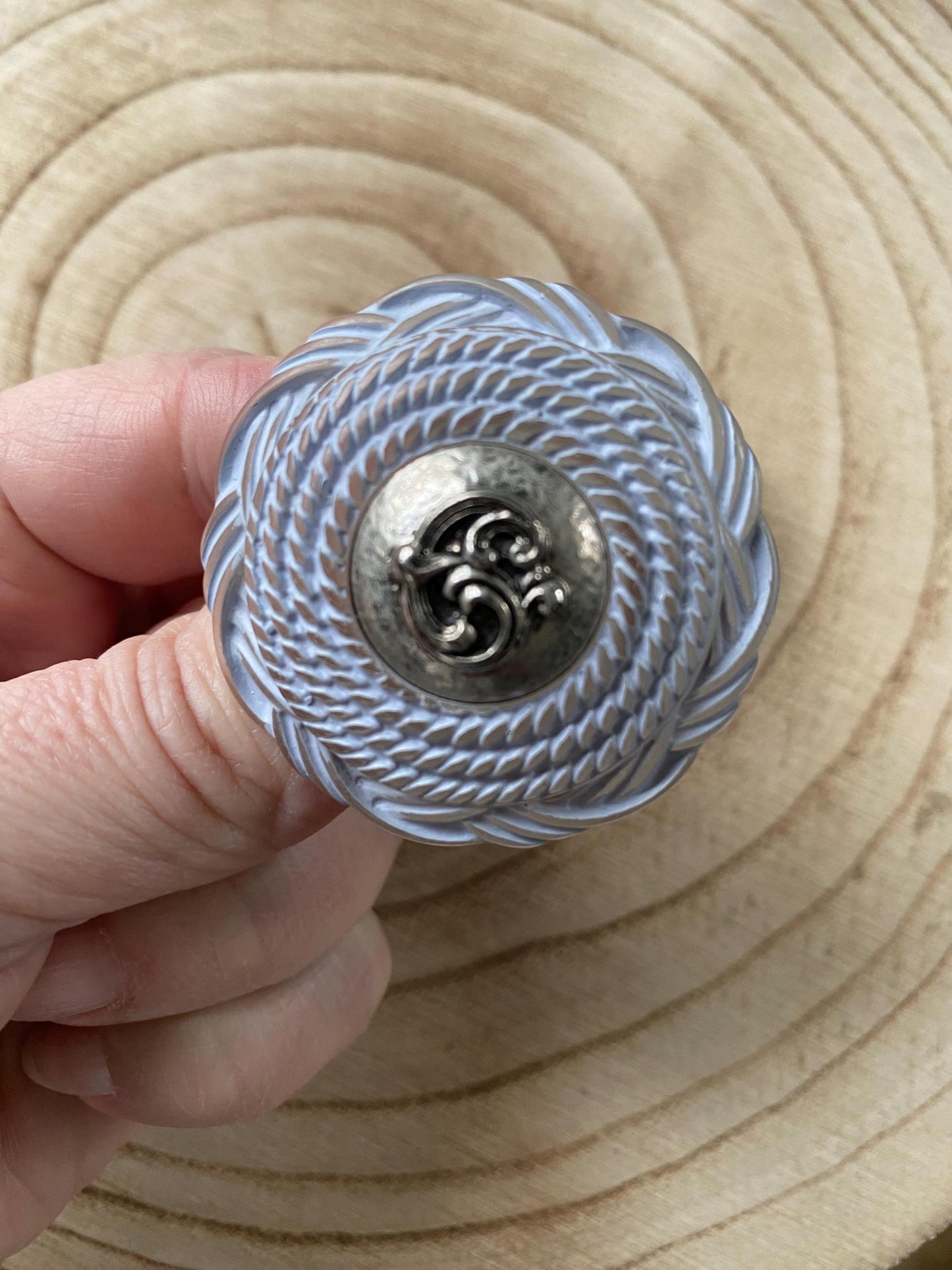Vintage chunky button clip on earrings (made in Italy)