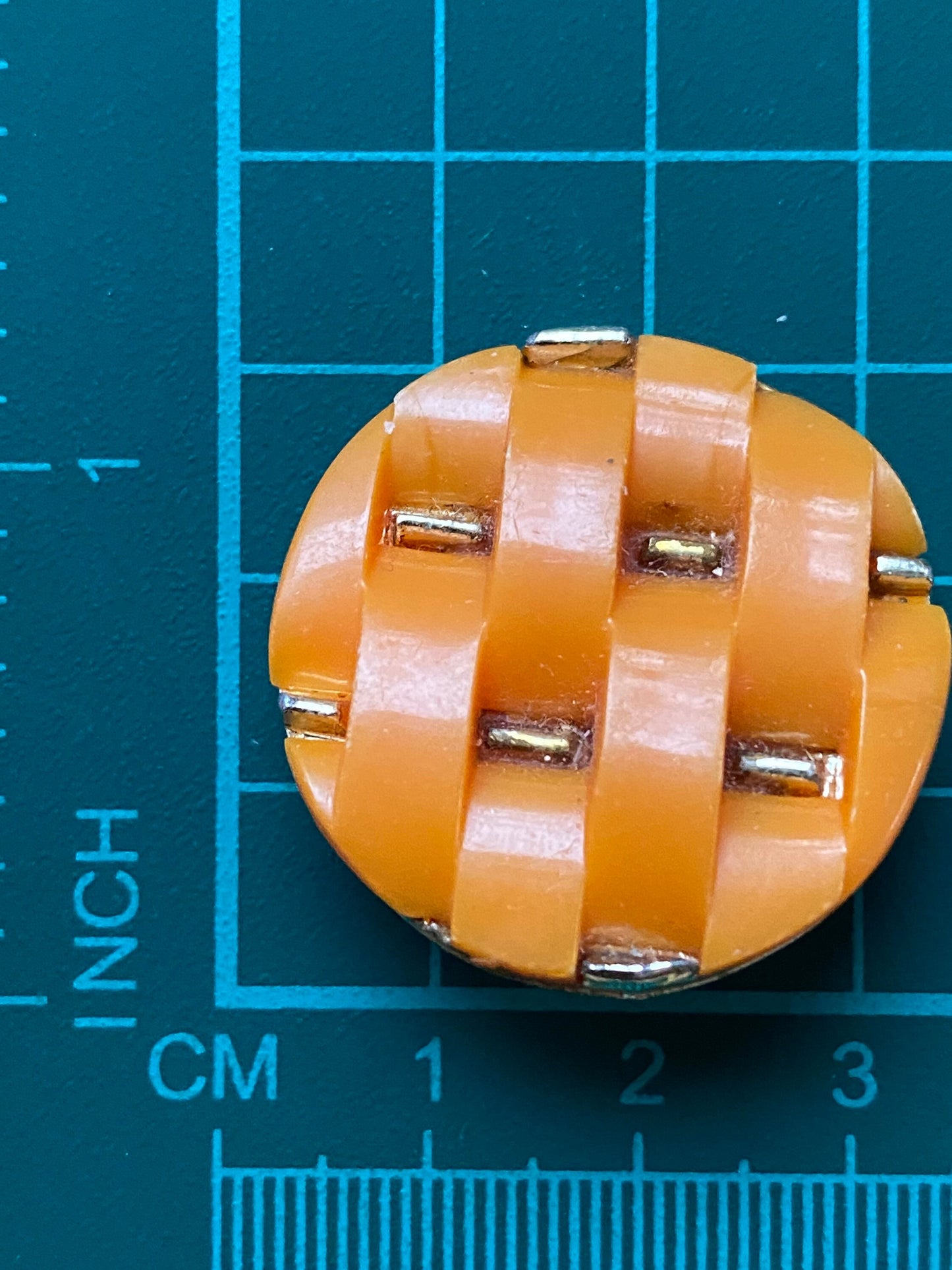 Vintage Clip on orange thermoset clip on earrings