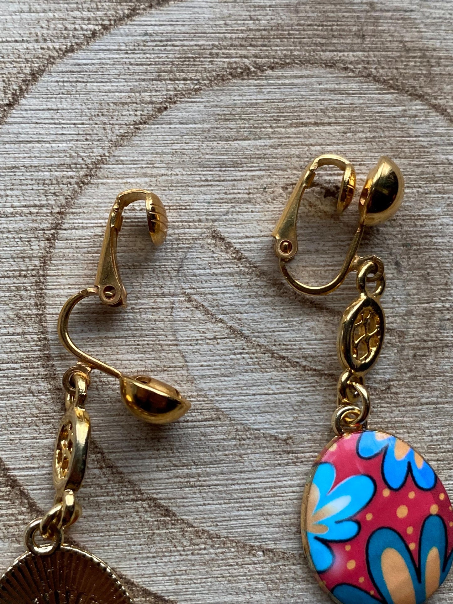Easter clip on earrings, easter egg earrings