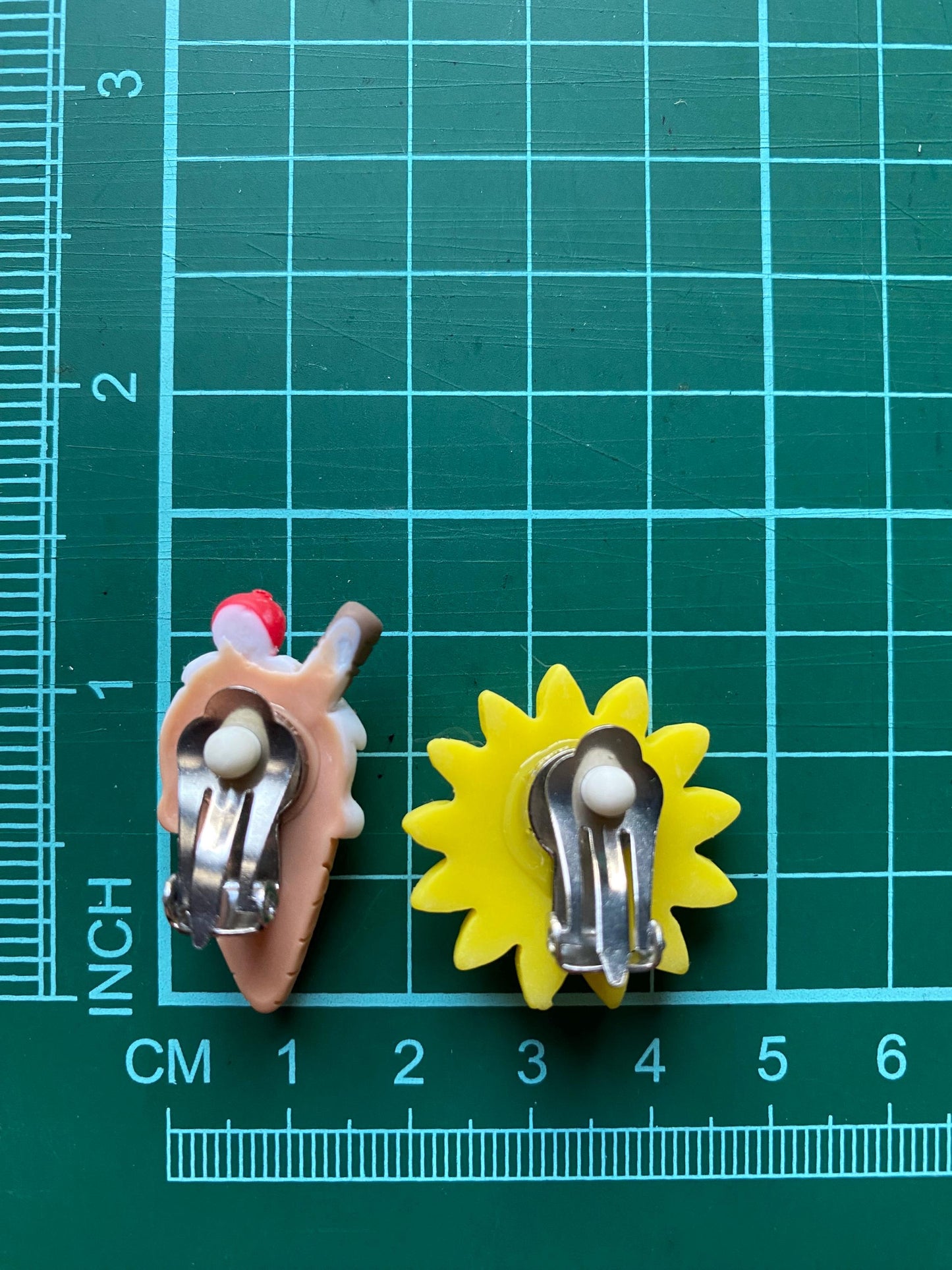 Clip on earrings gift set, ice cream earrings set, cute earring gift set