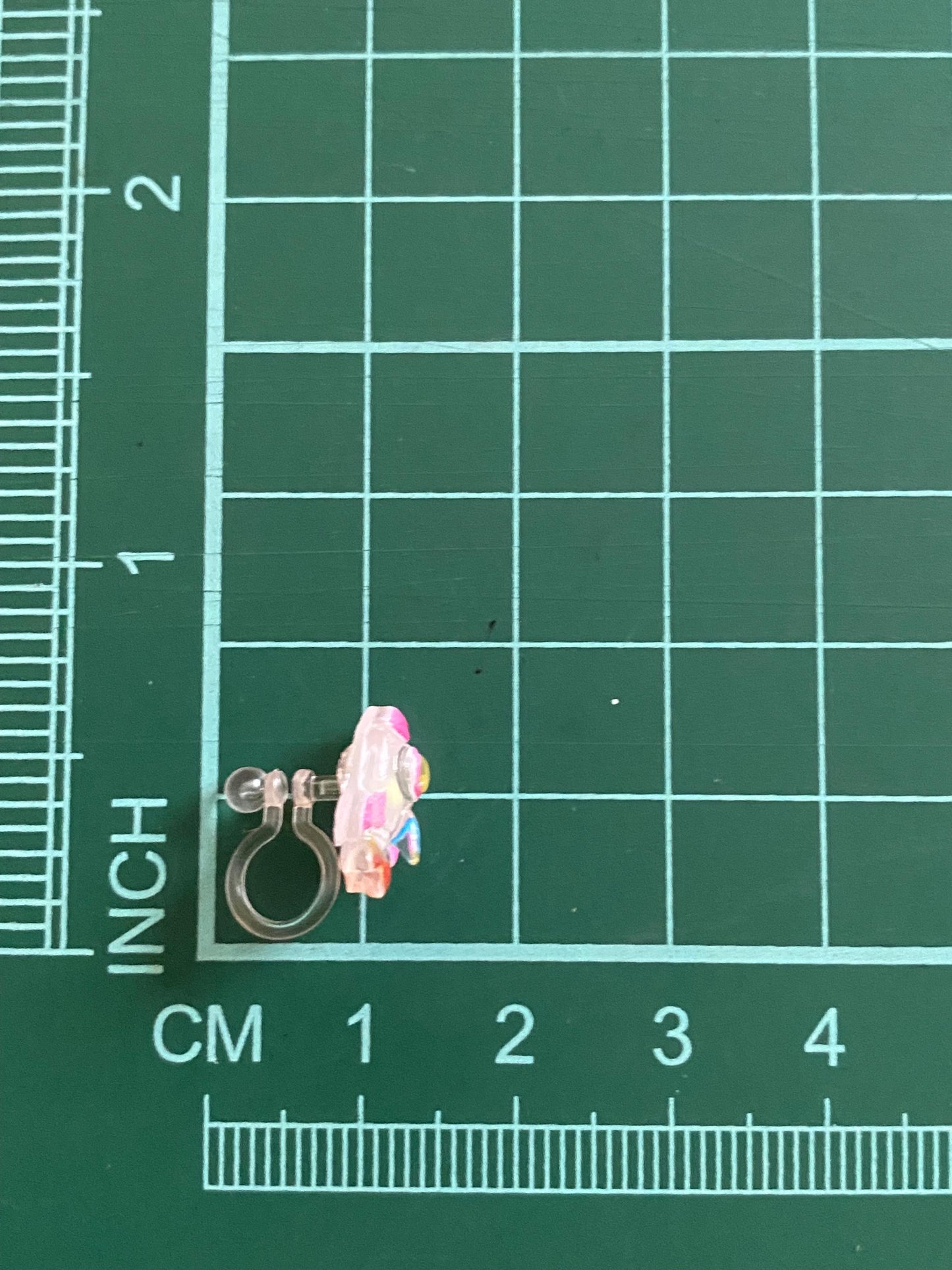 Tiniest little rocket invisible clip on earrings