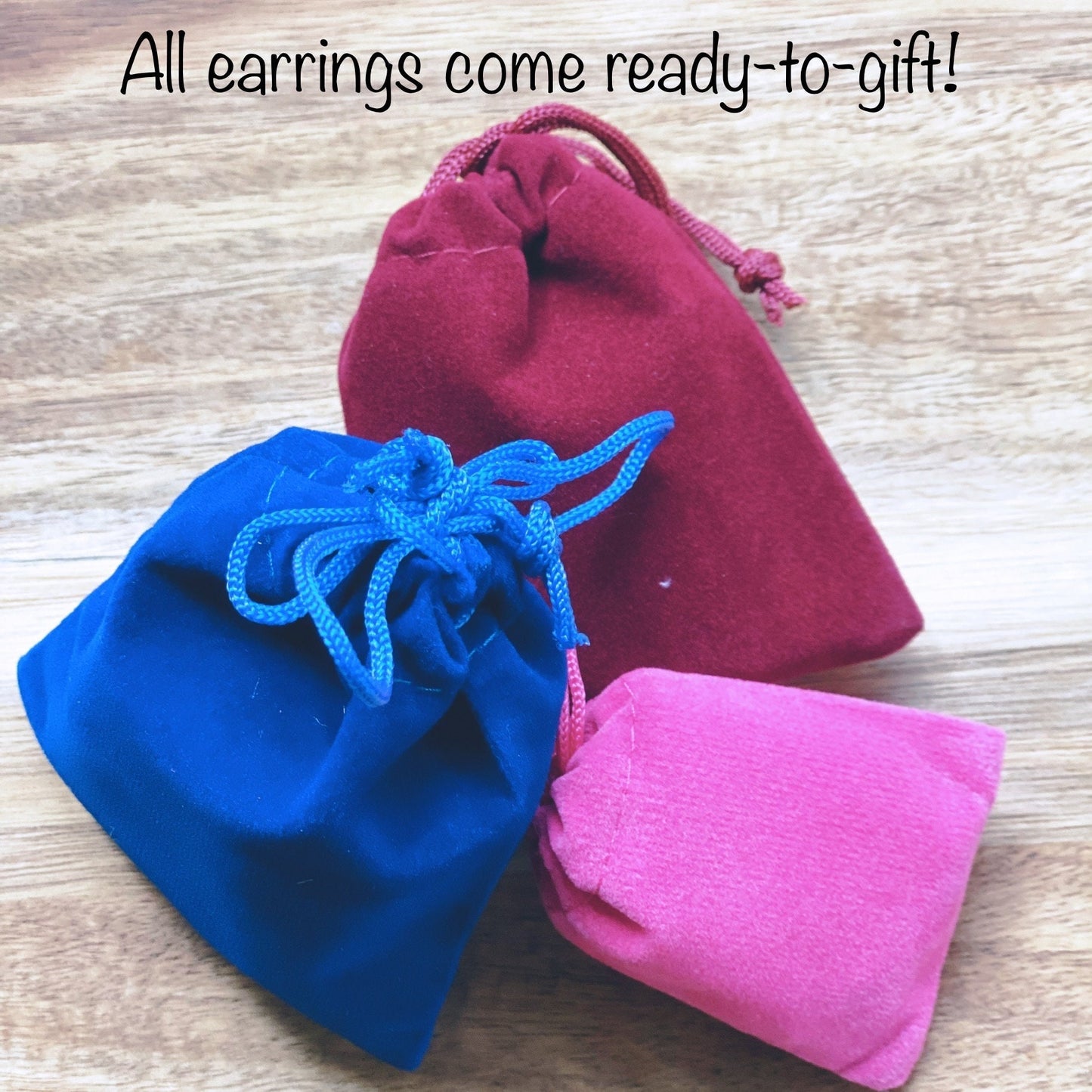 Handmade dangling queen sized wood bead clip on earrings, dramatic clip on earrings
