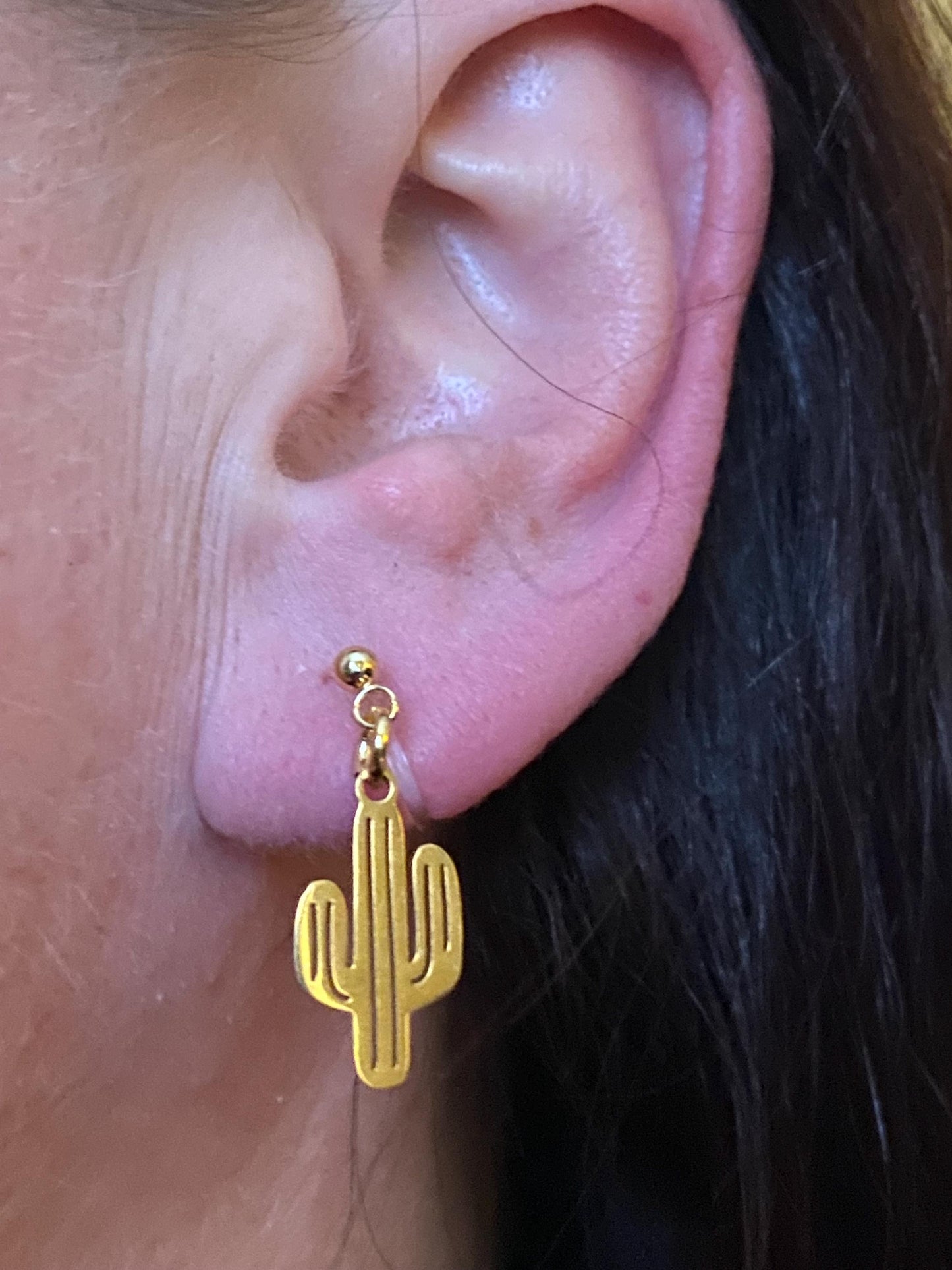 Invisible clip on  earrings, tiny plastic  ear clips