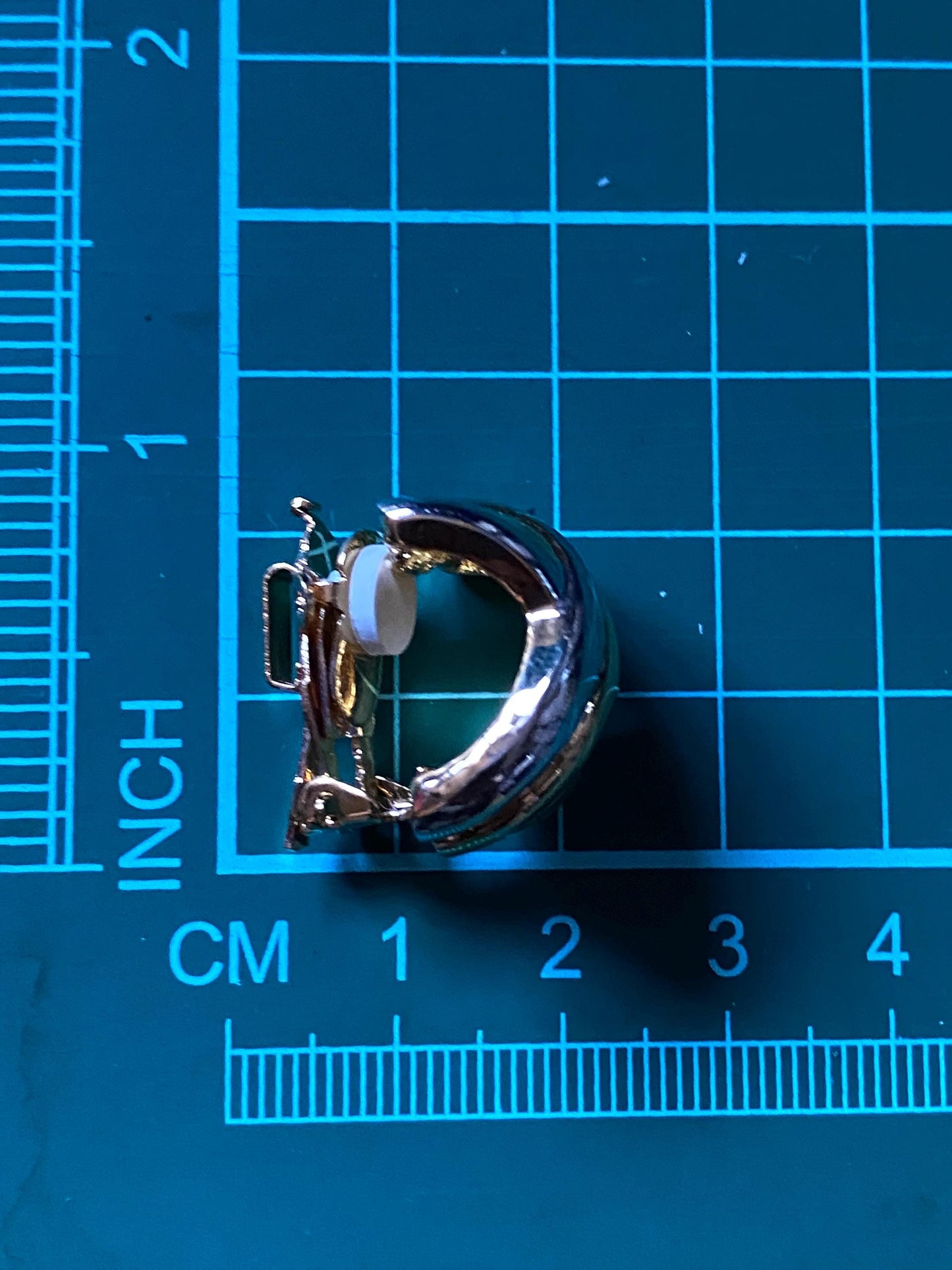 Vintage FAC/Butler clip on earrings, silver and gold half hoops, gold and silver x hoops