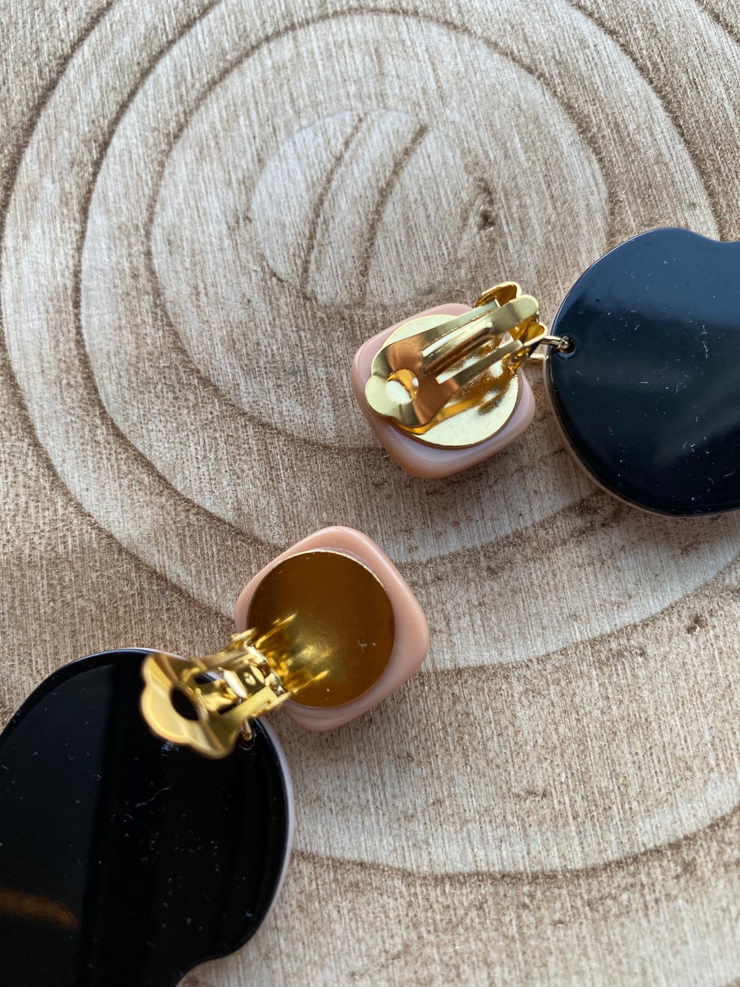 Clip on big brain earrings, clip on plastic novelty earrings