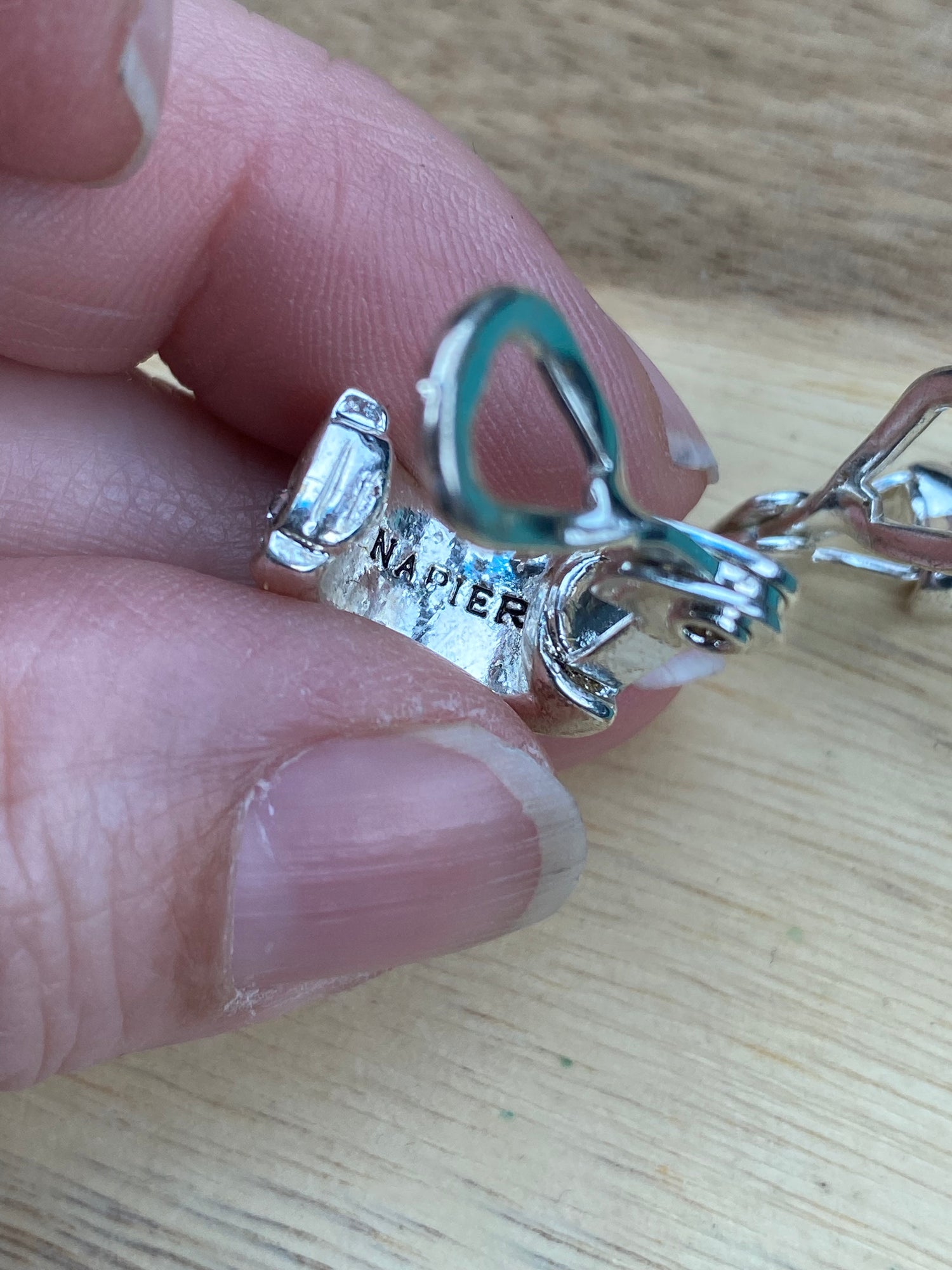 Napier silver hoop earrings discount