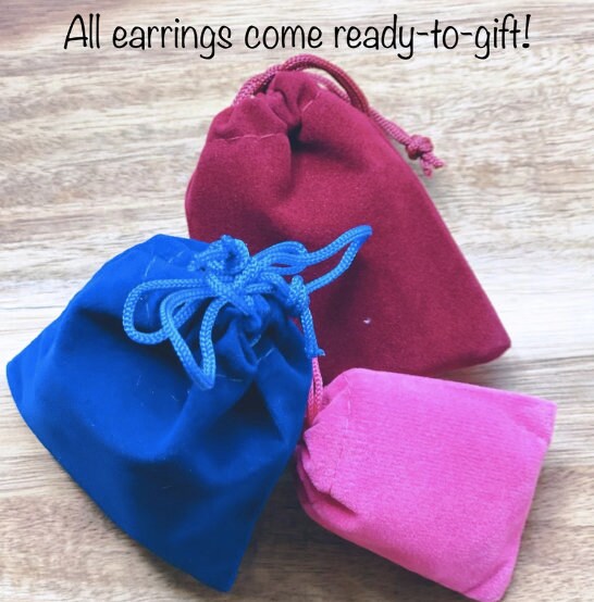 Giant Dangling glittery clip on popsicle earrings