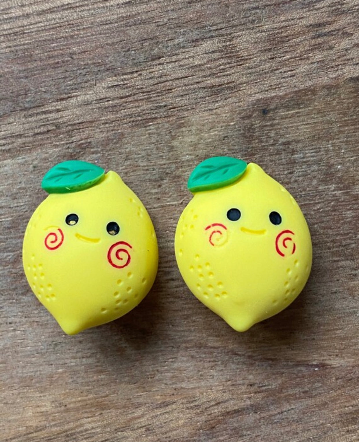 Happy little lemon clip on earrings